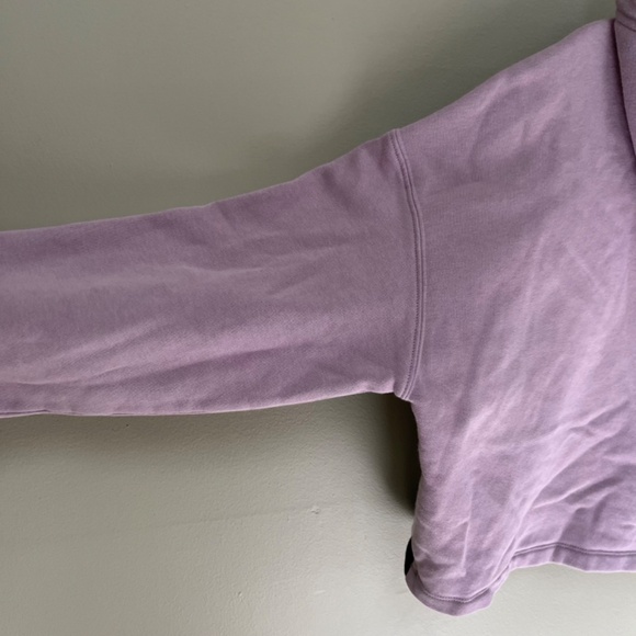 Adidas Bossy 90s Oversized Trefoil Cropped Hoodie Sweatshirt/Size Medium - Picture 11 of 16